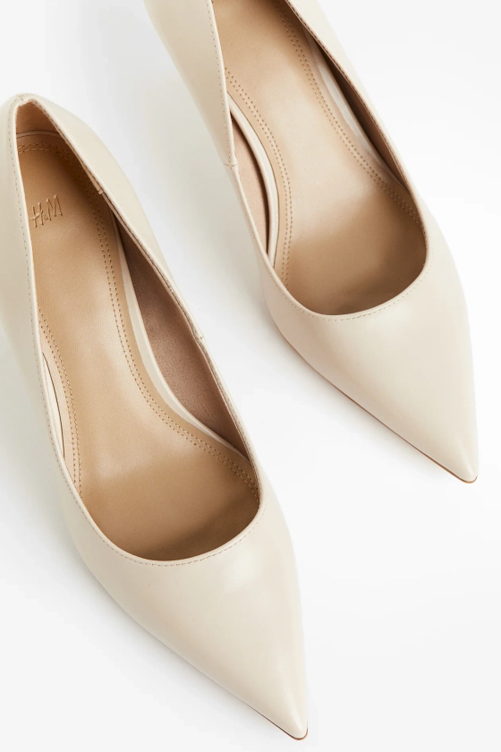 Court shoes - High heel - Light beige - Ladies | H&M GB