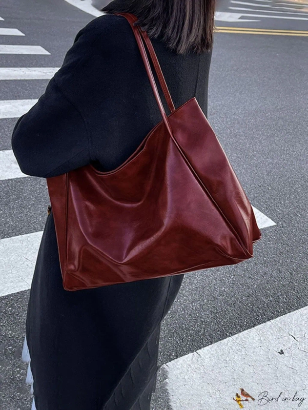 BirdinBag – Chic and Versatile Shoulder Tote: Perfect for Minimalistic Style