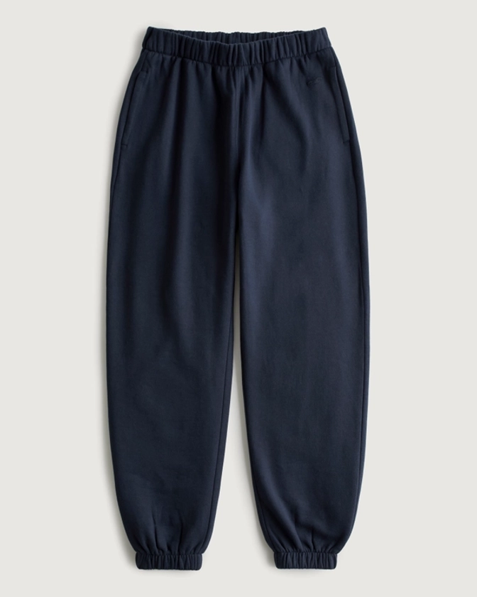 Women's Hollister Feel Good Fleece Dad Joggers | Women's Bottoms | HollisterCo.com