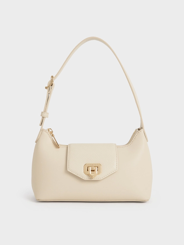 Sac porté épaule Arwen beige | CHARLES & KEITH