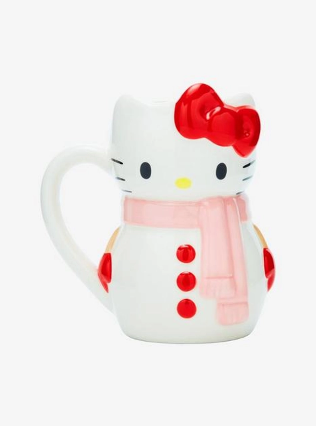 Hello Kitty Snowman Figural Mug | Hot Topic