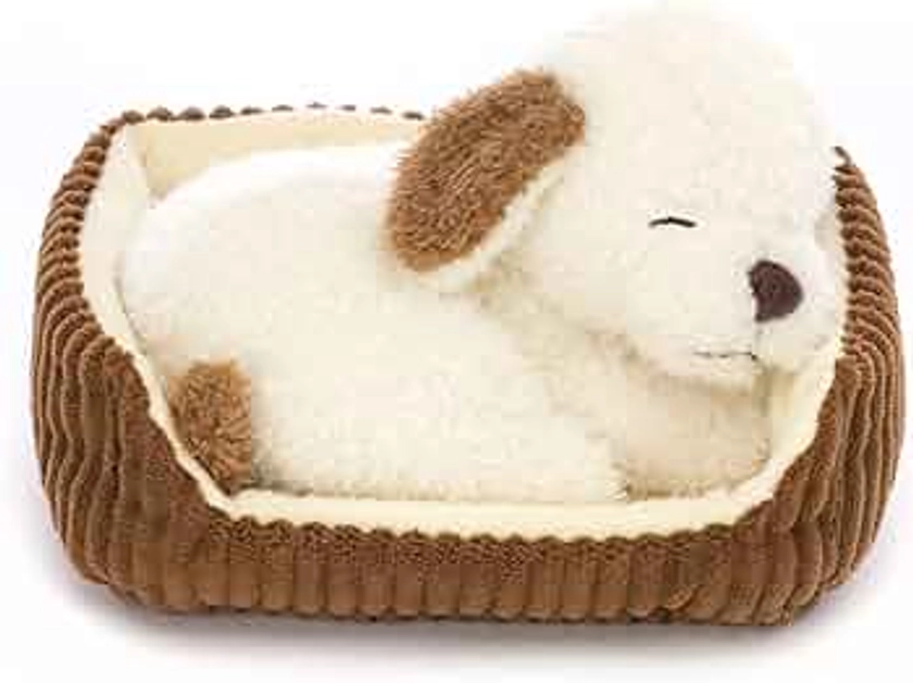 Jellycat Napping Nipper Dog Stuffed Animal with Bed