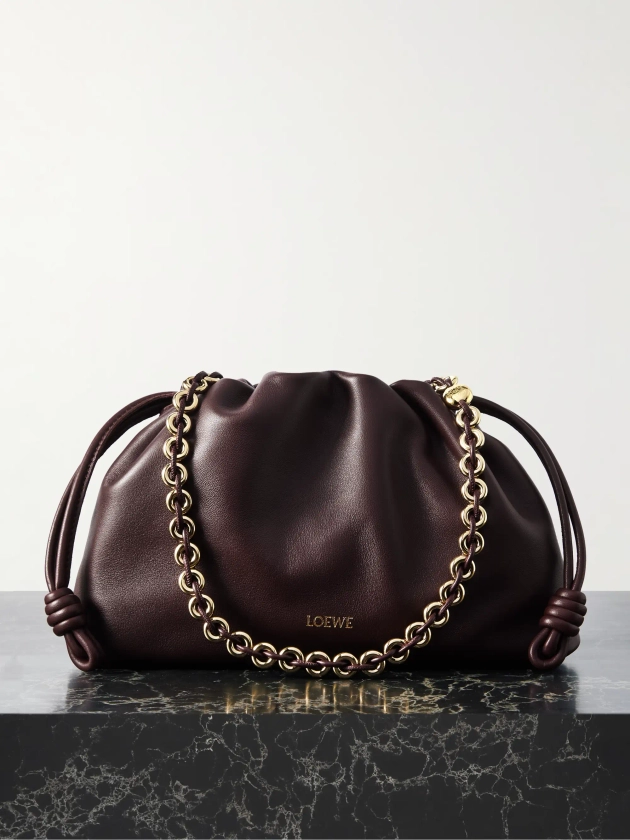 LOEWE Flamenco leather clutch | NET-A-PORTER