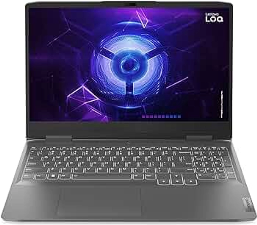 Lenovo LOQ 15IRH8 - Ordinateur Portable Gaming 15.6'' FHD 144Hz (Intel Core i7-13620H, RAM 16Go, SSD 1To, NVIDIA GeForce RTX 4060-8GB, Windows 11 Home) Clavier AZERTY Français - Gris Foncé