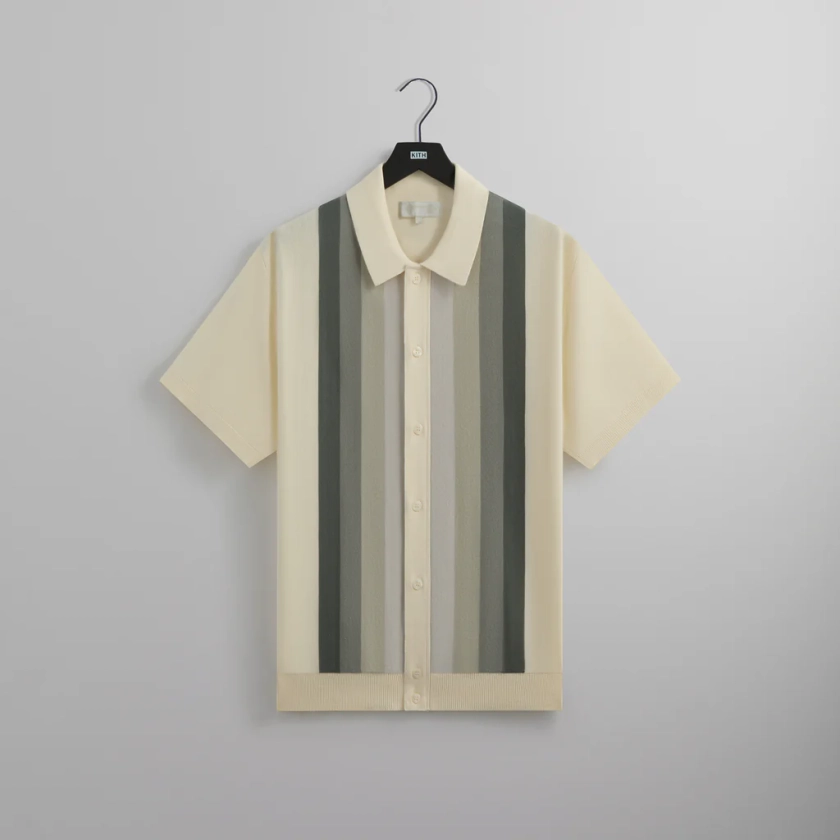 Kith Tilden Short Sleeve Button Up Polo - Sandrift