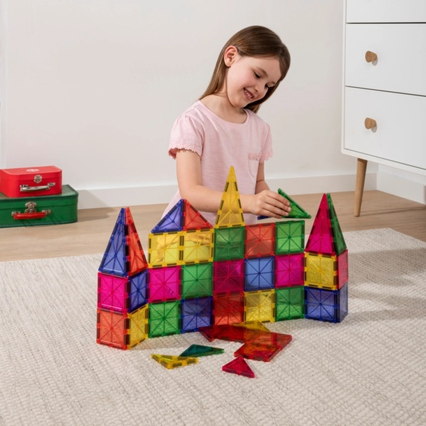 Magnetic Tiles 40-Piece Building Set | Smyths Toys UK