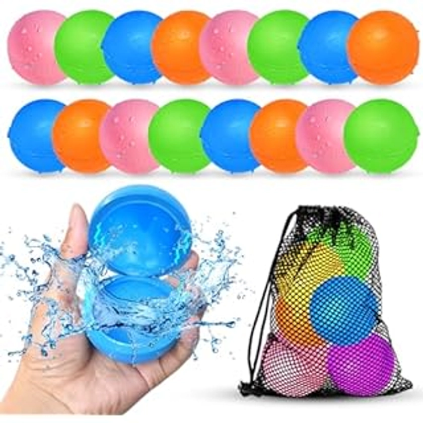 Amazon.com: SOPPYCID Reusable Water Bomb balloons, Summer Toy Water Toy for Boys and Girls, Pool Beach Toys for Kids ages 3-12, Outdoor Activities Water Games Toys Self Sealing Water Splash Ball for Fun(12Pack) : Toys & Games