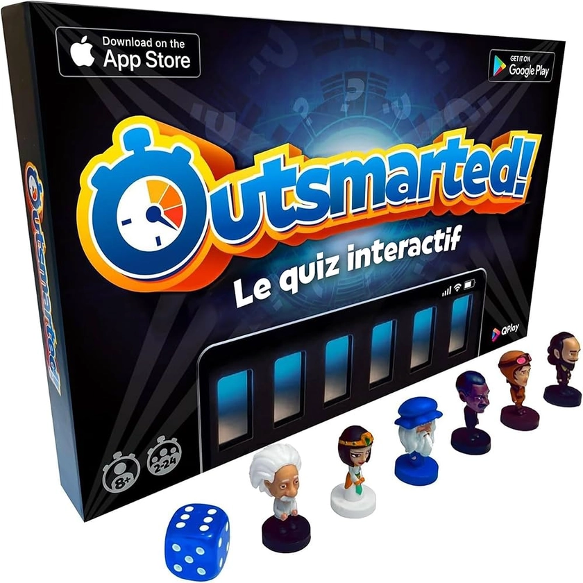 Outsmarted - Le Quiz Aux Allures de Jeu TV (Version Française) | Enfants, Ados & Adultes | Le Jeu Convivial Idéal | Âge 8+ | 2-24 Joueurs | 7 000+ Questions Multimédia | Édition 2024