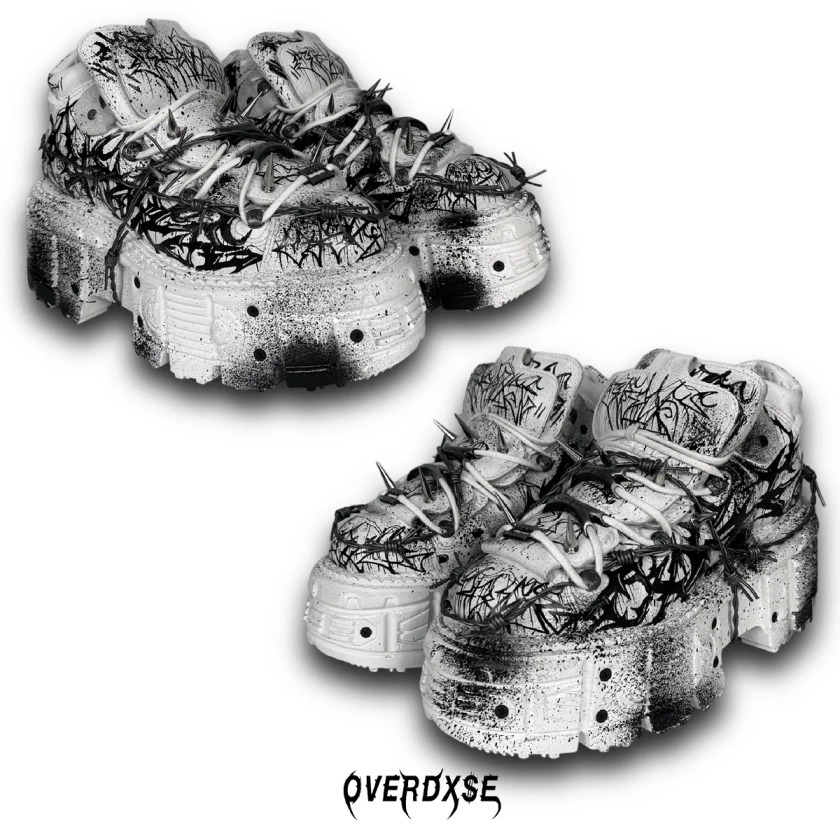 1of1 OVERDXSE / NEW ROCK SPIKE STOMPERS EU45