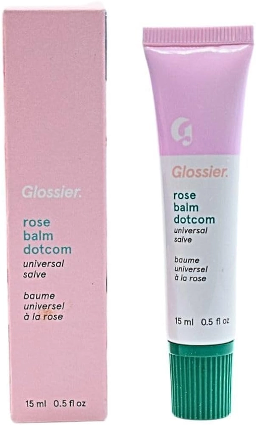 Amazon.com : Glossier Balm Dotcom Lip Balm and Skin Salve - Rose - Sheer Pink Tint : Beauty & Personal Care