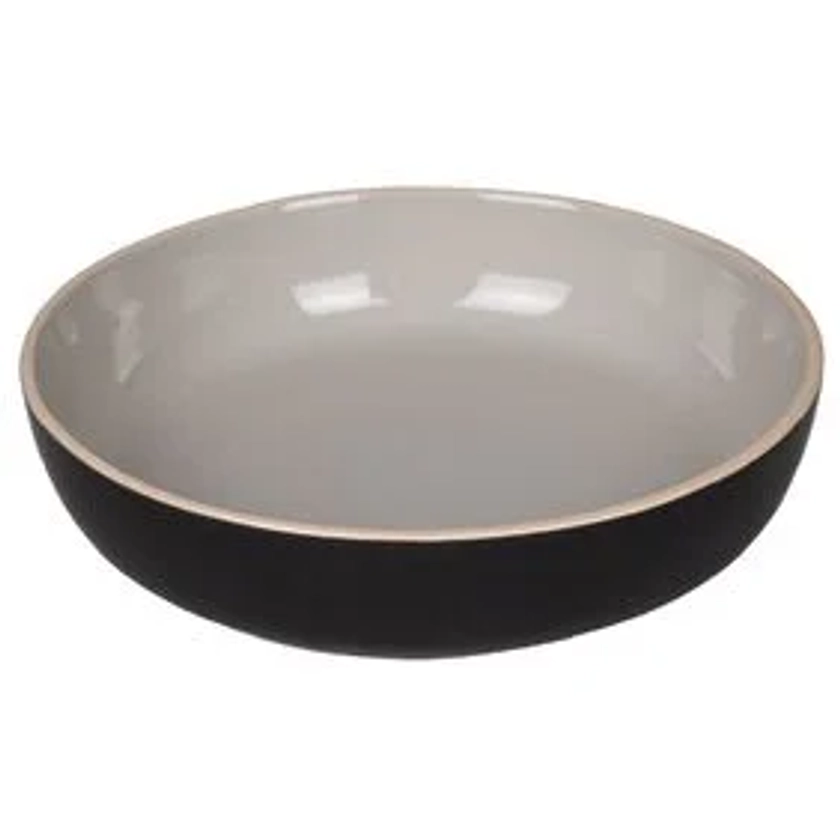 Assiette creuse Zenco bicolore gris et taupe