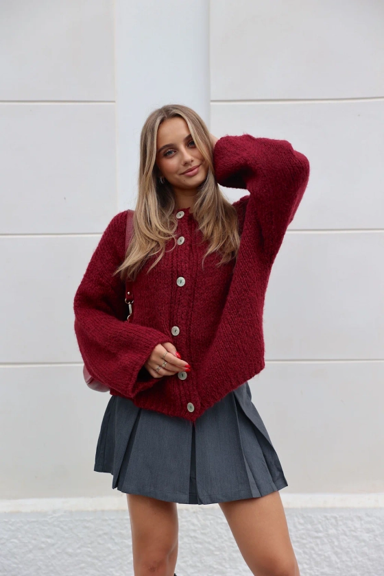 GILET LARA - BORDEAUX