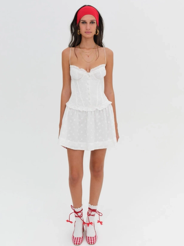 Marlowe Mini Dress — White