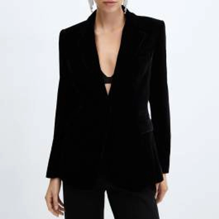 Black Velvet Blazer