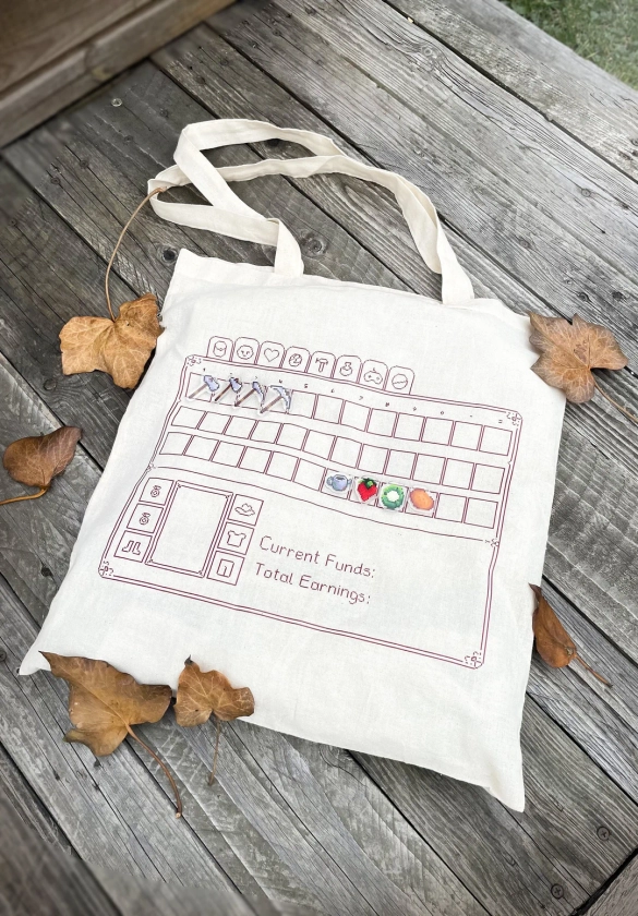 Tote Bag Inventory / Stardew Valley / - Etsy