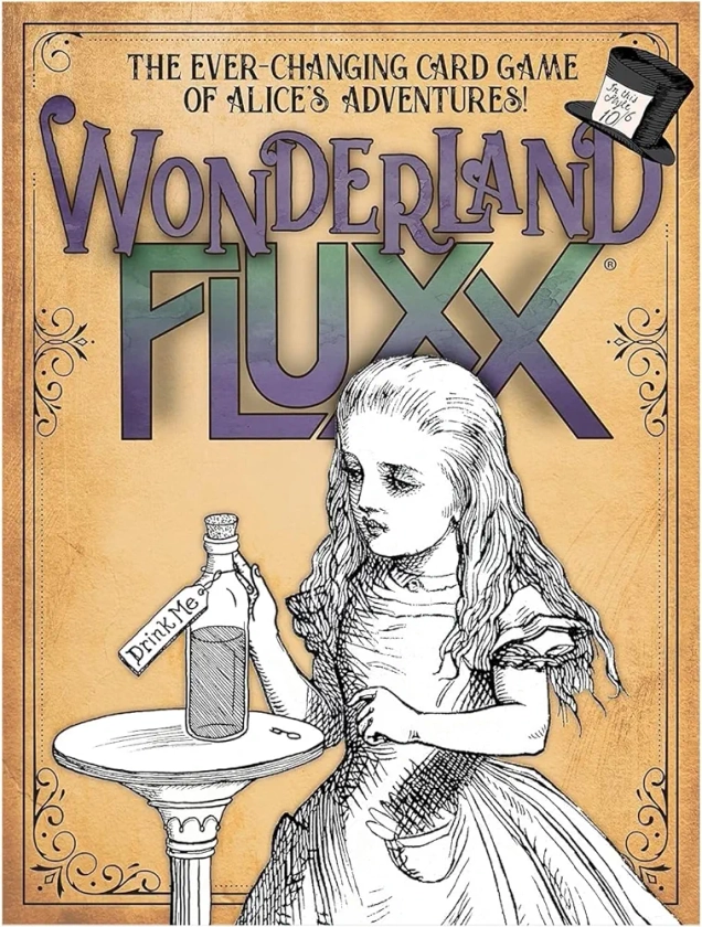 Looney Labs | Wonderland Fluxx | Board Game | Ages 8+ | 2-6 Players | 5-30 Minutes Playing Time