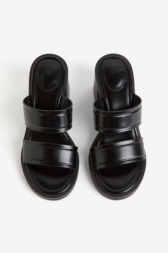 Heeled Sandals - Black - Ladies | H&M US