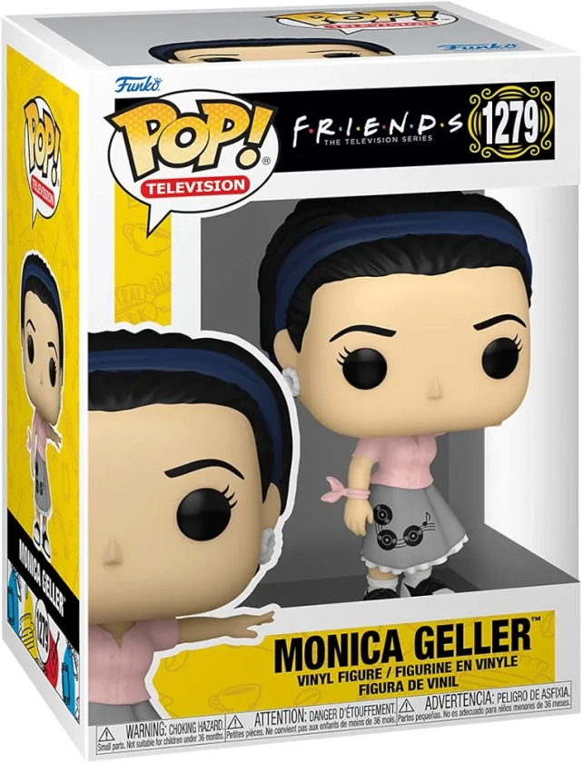 Funko POP! TV: Friends - Waitress Monica Geller - 1/6 Odds for Rare Chase Variant - Collectable Vinyl Figure - Gift Idea - Official Merchandise - Toys for Kids & Adults - TV Fans