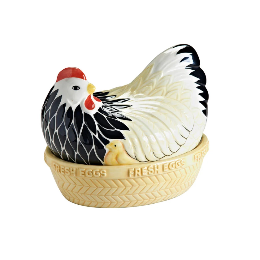 Mason Cash Rise & Shine Mother Hen Nest Egg Tray - House