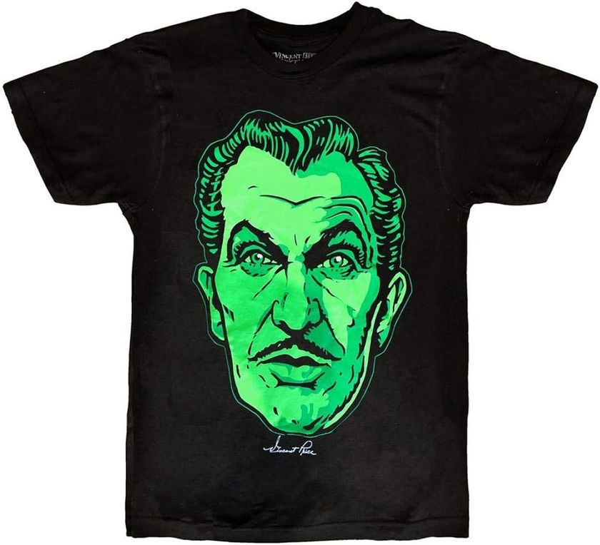 kreepsville 666 Vincent Price Classic Face T-Shirt - Black - XL : Amazon.co.uk: Fashion