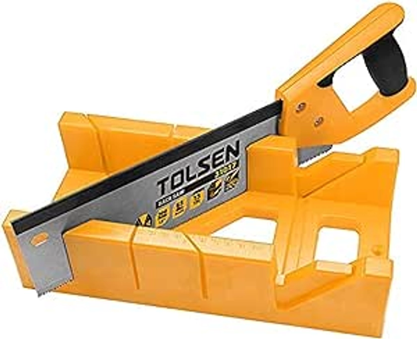 Tolsen Mitre Box & Fine Tenon Saw 300mm 12" : Amazon.co.uk: DIY & Tools