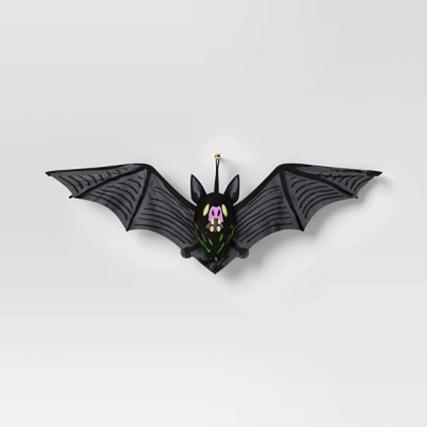 22" Hanging Bat Halloween Decorative Prop - Hyde & EEK! Boutique™: Indoor Unlit Decoration