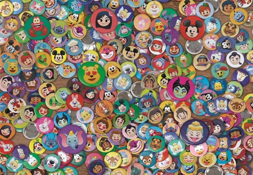 Puzzle Compact 1000 pièces - Impossible Disney Emoji - Clementoni