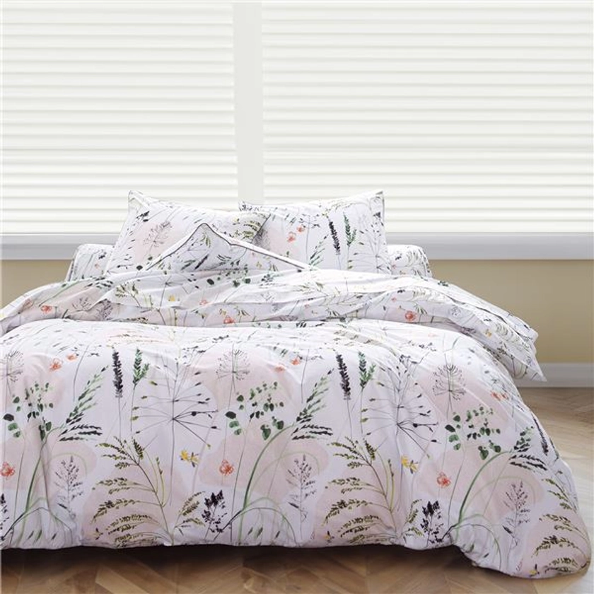 Linge de lit percale motif végétal - BECQUET CRÉATION | Becquet