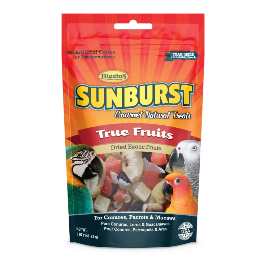 Higgins Sunburst Gourmet Natural Treats - True Fruits, 5 oz | Petco