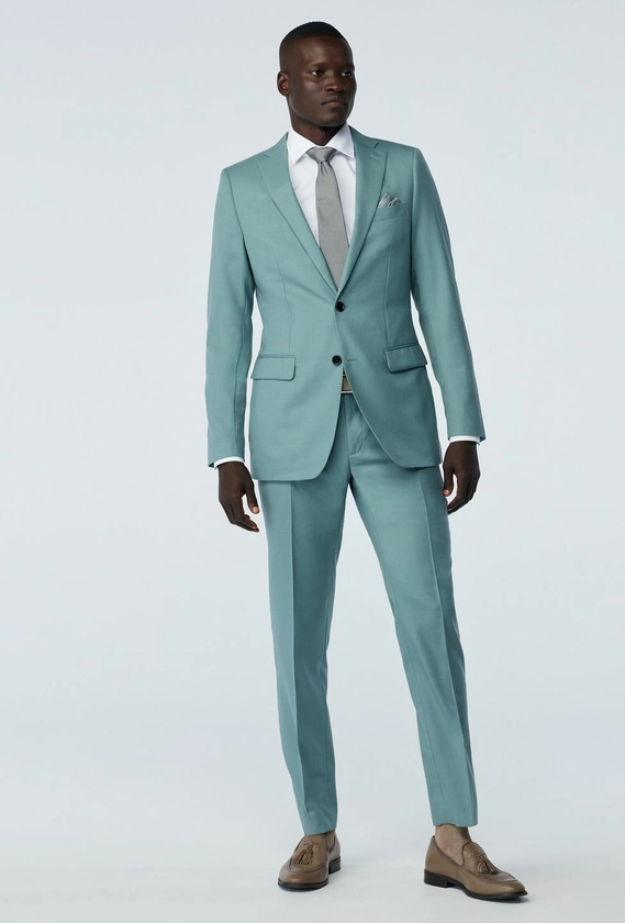 Custom Suits Made For You - Harrogate Light Teal Suit | INDOCHINO