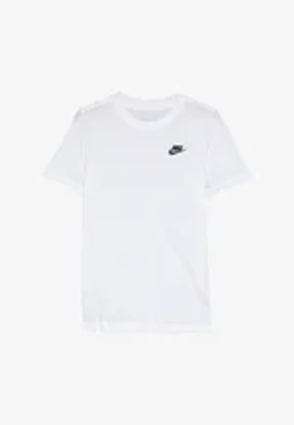 Nike Sportswear TEE FUTURA UNISEX - T-shirt basique - white/black/blanc - ZALANDO.FR