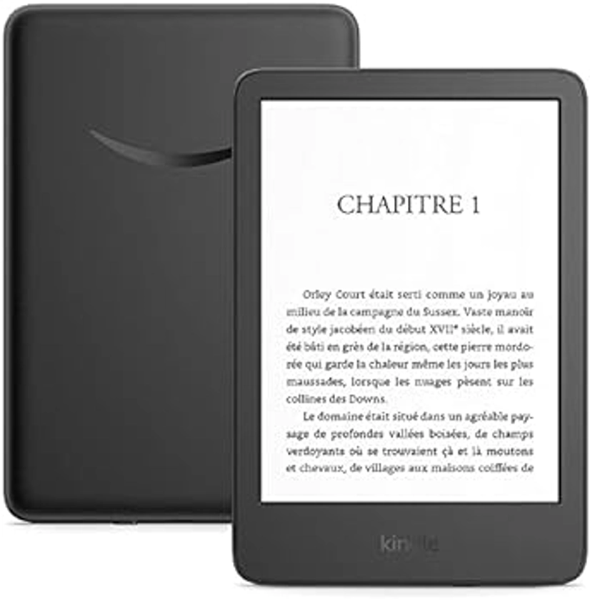 Kindle (modèle 2022) | Le Kindle le plus léger et compact à ce jour | Écran haute résolution 6" 300 ppp et deux fois plus de stockage | Sans publicités | Noir