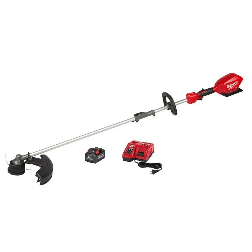 Milwaukee M18 FUEL 18V Lithium-Ion Brushless Cordless String Trimmer with QUIK-LOK Attachment Capability and 8.0 Ah Battery 2825-21ST - The Home Depot