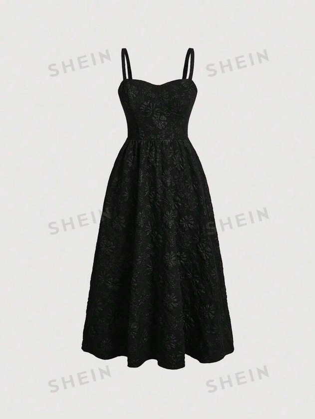 SHEIN MOD Vestido De Tirantes De Encaje Para Mujer