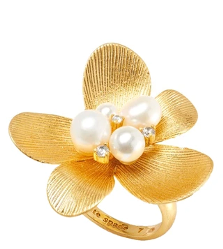 Buy Kate Spade White Multicolor Garden Party Statement Ring - 7 only at Tata CLiQ Luxury