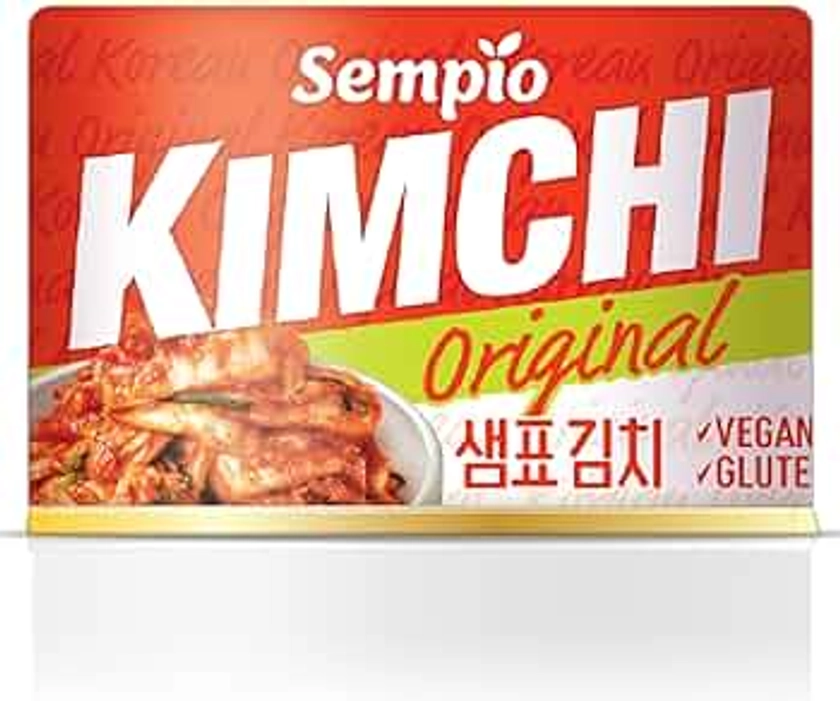 Sempio Canned Kimchi (Original, 160g) - Authentic Korean Napa Cabbage in a Can. Vegan, Non-GMO