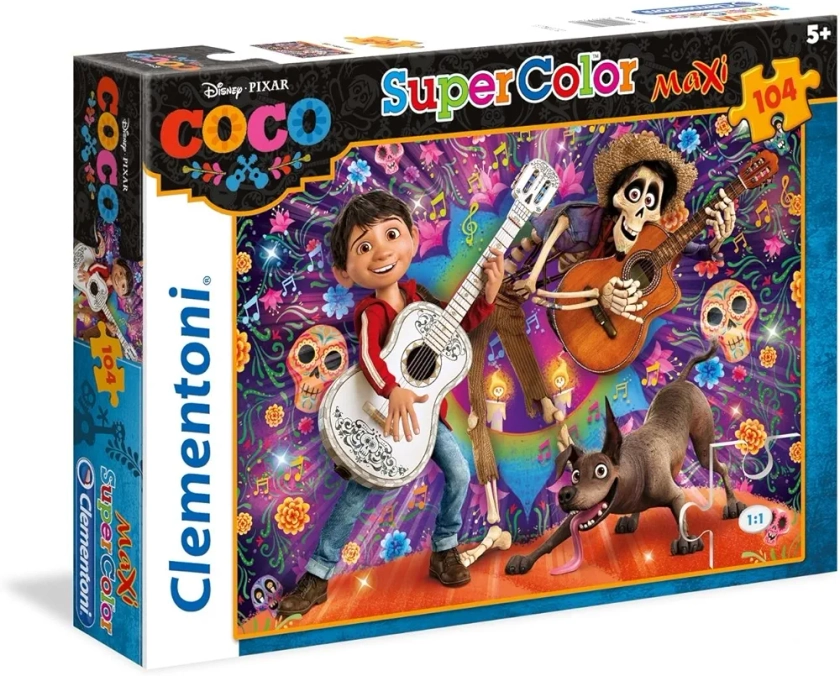 Clementoni - 23719 - Supercolor Puzzle - Coco - 104 Pièces - Disney