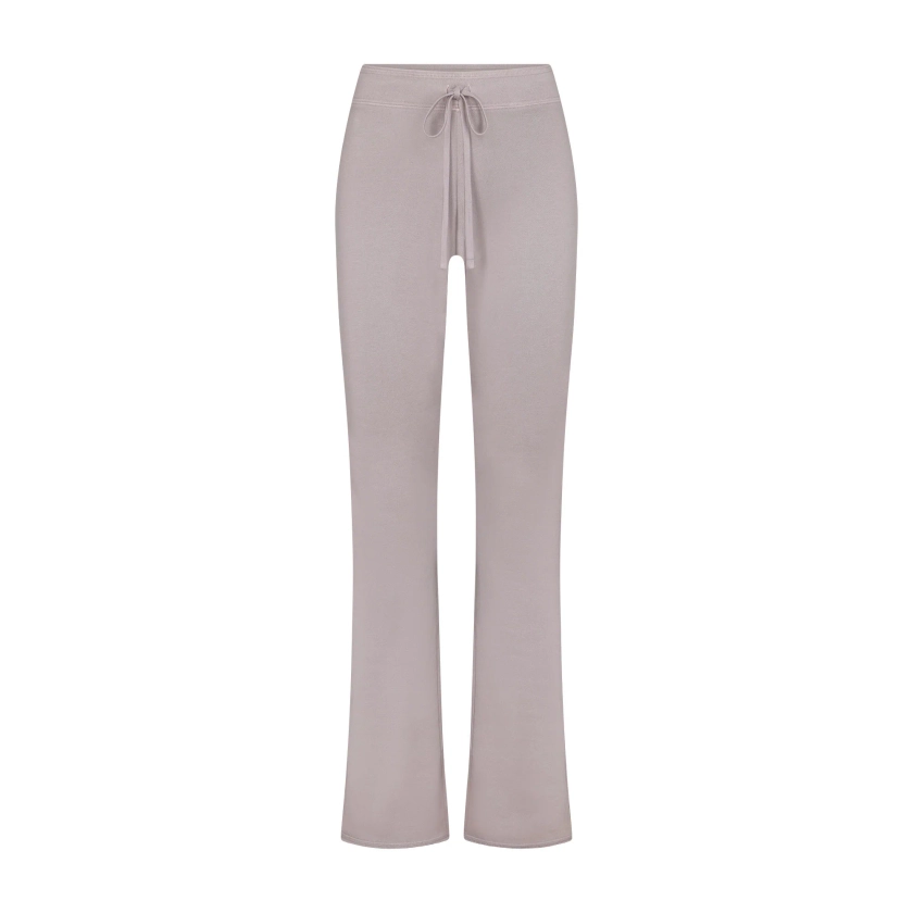 FRENCH TERRY LOW RISE PANT | OYSTER