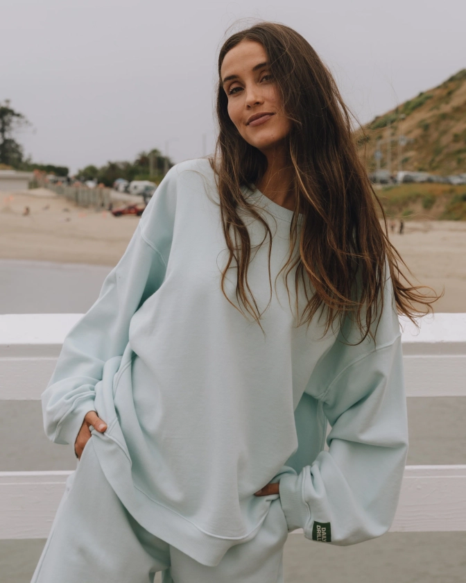 Unisex Oversized Crew - Lake Day