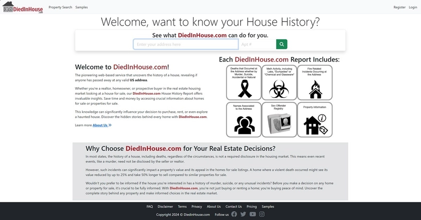 Died in House™ We help answer 'Has Someone Died in Your House?'