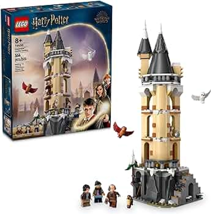 LEGO Harry Potter Hogwarts Castle Owlery Toy, Wizarding World Fantasy Toy for Girls and Boys, Harry Potter Castle Playset with 3 Characters, Birthday Gift Idea for Kids Ages 8 and Up, 76430