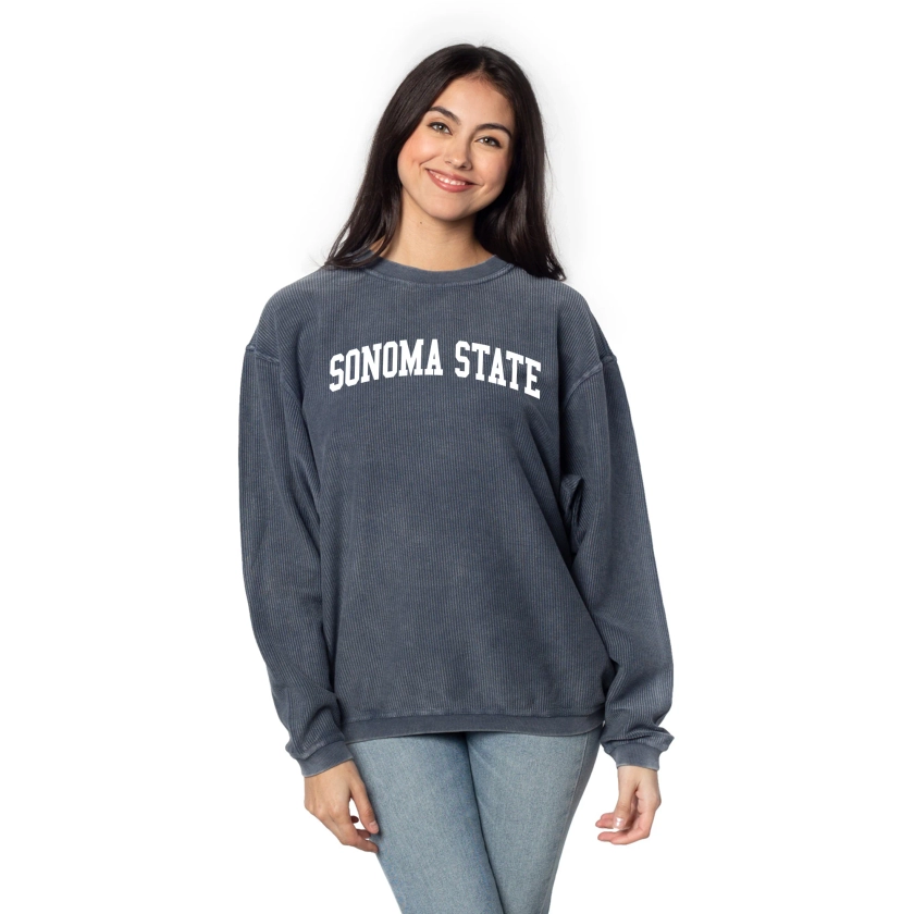 Sonoma State Chicka D Women's Corded Crew
