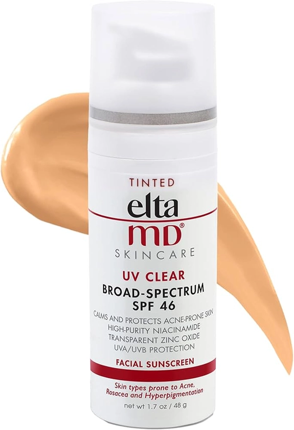 EltaMD UV Clear Broad-Spectrum SPF 46 Tinted Facial Sunscreen, 1.7 oz