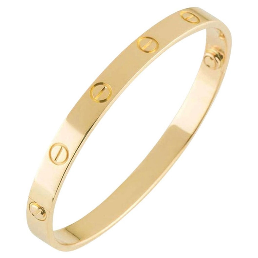 Cartier Yellow Gold Plain Love Bracelet Size 21 B6035521