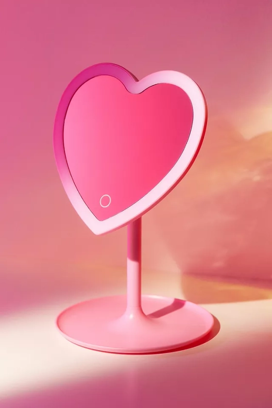 UO - Miroir de maquillage coquet en forme de cœur