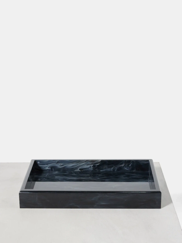 Wonderstone marbled-acrylic tray