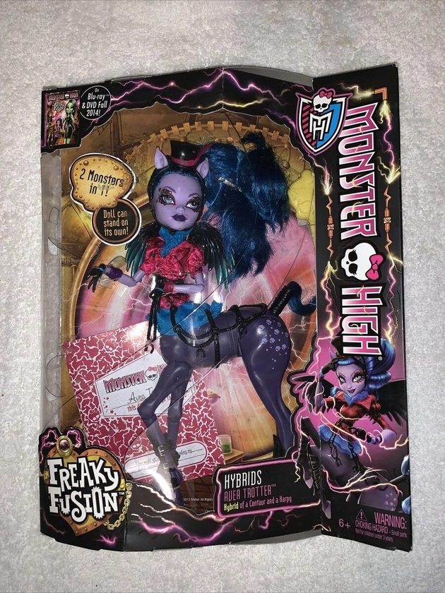 2013 Monster High Freaky Fusion Hybrids Avea Trotter - New In Box