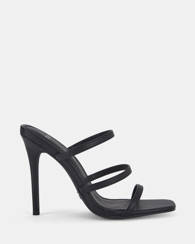 ZATTY BLACK Open Toe Heels | Buy Women's HEELS Online | Novo Shoes