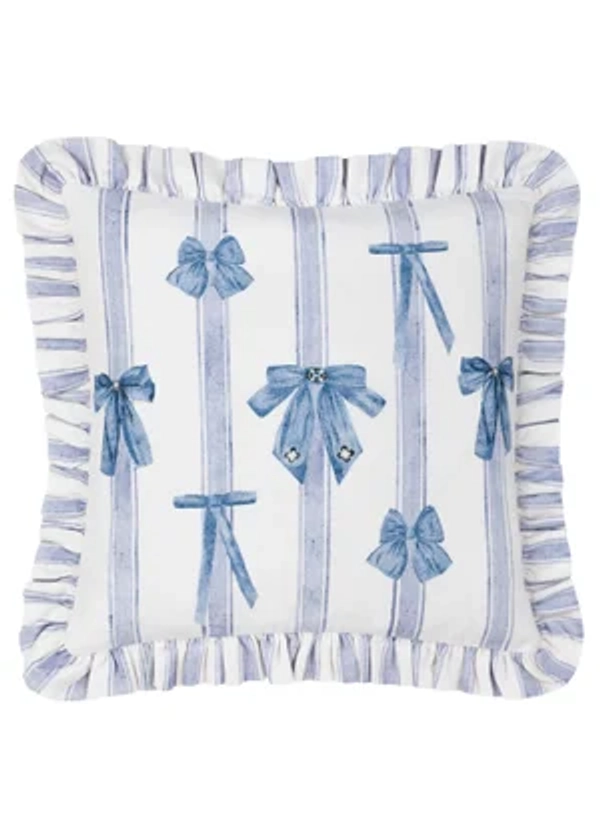 furn. Noortje Ruffle Bows Cotton Filled Cushion (43cm x 43cm)