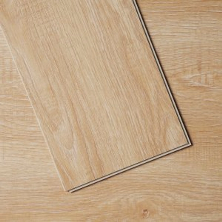 VEVOR Interlocking Vinyl Floor Tiles 48 x 7.3 inch, 10 Tiles 5.5mm Thick Snap Together, Natural Wood Grain DIY Flooring for Kitchen, Dining Room, Bedrooms &amp; Bathrooms, Easy for Home Decor